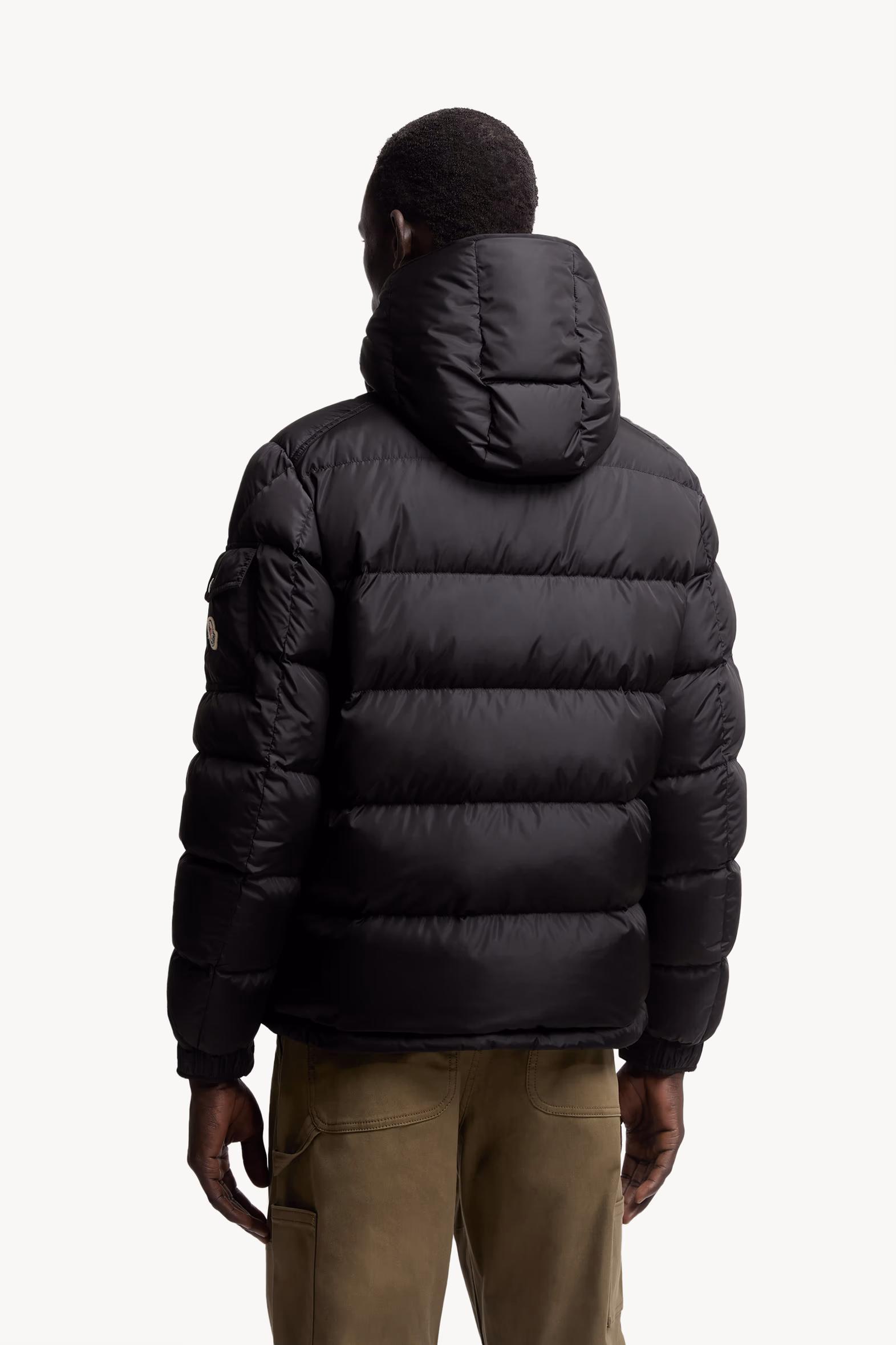 Moncler Maya Hooded Short Down Jacket Men Black Moncler 5